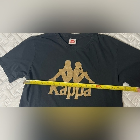 KAPPA Black Gold Authentic T-Shirt, Size Youth 16 Boy - Picture 3 of 7